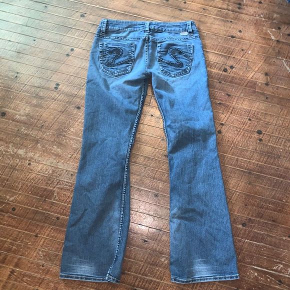 Silver western low rise 29x31 cowboycore bootcut jeans - Picture 3 of 3